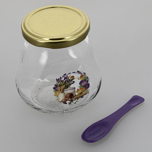 Банка для хранения 260 мл с металлической крышкой, стекло, артикул 626-138 000000000001202865