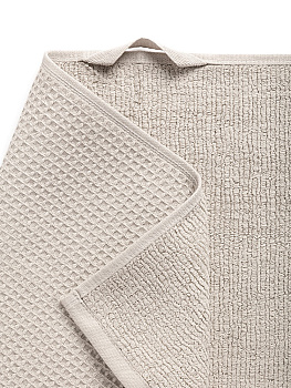 Полотенце кухонное DeNASTIA вафля/махра 470gsm 35x75, хлопок, серый D100305 000000000001221597