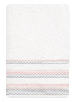 Набор махровых полотенец 2 шт 70x140см LUCKY серый/белый хлопок 100% 000000000001216095