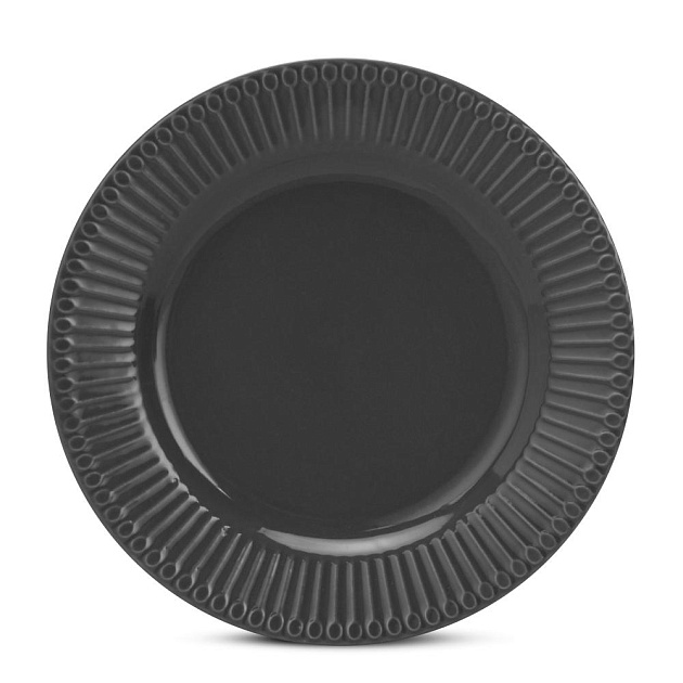 Набор столовой посуды 16 предметов (обеденная 26см-4шт/десертная 20см-4шт/салатник 600мл-4шт/кружка 400мл-4шт) серый керамика 000000000001223842