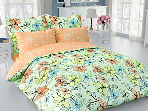 Комплект постельного белья 2спальное DE'NASTIA Мальва сатин 70х70см-2шт пл.125гр/м2 C010600 000000000001169049