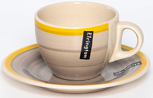 Пара чайная 220мл/блюдце ELRINGTON АЭРОГРАФ Полдень керамика 000000000001207327