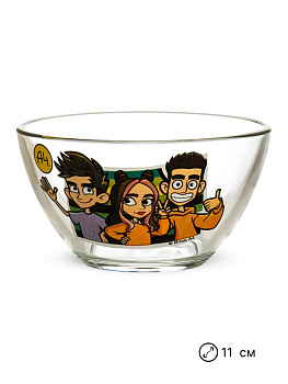 Набор детской посуды 3 предмета ND PLAY Влад А4 и компания стекло 000000000001221868