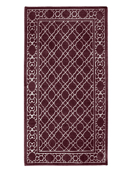 Коврик универсальный РОМБЫ 80х150 см 100%хл бордовый Турция M000088 000000000001199811