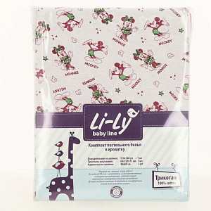 Детский комплект постельного белья Li-Ly, трикотаж 000000000001117579
