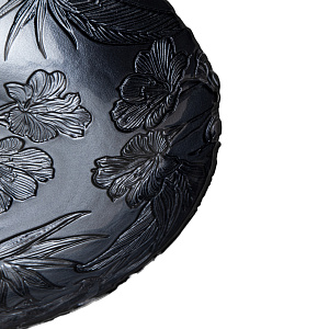 Блюдо сервировочное 30см GLASSCOM Anthracite стекло 000000000001219163