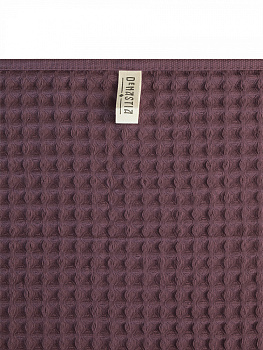 Полотенце вафельное 70x140см DE'NASTIA для бани/сауны 300гр марсала хлопок 000000000001228556