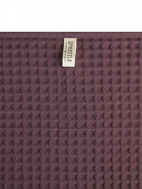 Полотенце вафельное 70x140см DE'NASTIA для бани/сауны 300гр марсала хлопок 000000000001228556