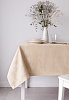 Скатерть 140x200см DE'NASTIA эффект потертости молочный жаккард полиэстер