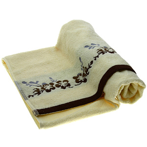 Полотенце Флер DE'NASTIA 70х130см молочный 100%Хлопок T000036 000000000001104389