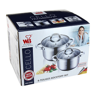 Набор кастрюль Wellberg, 2 предмета 000000000001151624