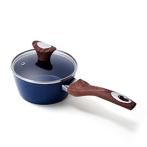 Ковш с крышкой 1,4л 16см PHANTOM CHEF ручки soft touch индукция navy 000000000001221203