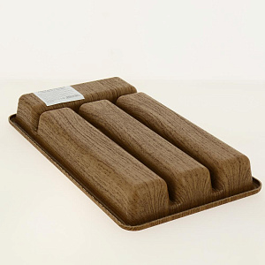 Лоток для столовых приборов ротанг, 4 секции, дерево, A104 000000000001188635