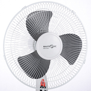 Вентилятор напольный MAXTRONIC MAX-1619-4 (4) с подсветкой 3скорости. Мощность 38Вт. Высота130см. Диаметр 16''. Длина шнура 160см. Бело-серый металл 000000000001211762