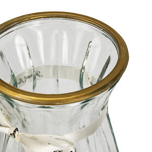 Ваза 20см Мирелла белая стекло 000000000001220754