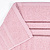 Полотенце махровое 50х90см СОФТИ бордюр с 3 полосками розовое плотность 380гр/м 100% хлопок 000000000001212202