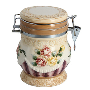 Банка для сыпучих продуктов Романтика Коралл, 650мл 000000000001109204