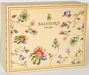 Сервис чайный 10 предметов (чашка 250мл-4шт/блюдце-4шт/чайник 1,175л/сахарница 425мл) BALSFORD ЗИРАНА подарочная упаковка фарфор 000000000001210349