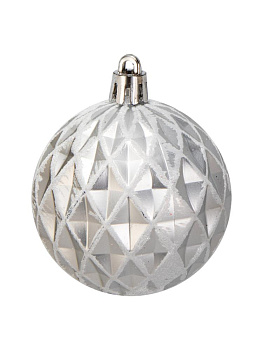 Декоративное украшение Набор шаров 6шт 6см серия Голубая пластик 000000000001224116