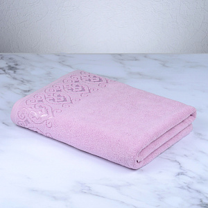 Полотенце махровое 70х130см DINA ME Итальянский бордюр сиреневое/лиловое плотность 480гр/м 100%хлопок 000000000001210306