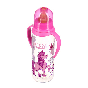 Бутылочка с соской от 0 месяцев Веселые животные Lubby, 250мл 000000000001135405