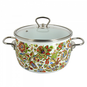 Кастрюля 4л VITROSS Imperio сферическая форма эмалированная сталь 000000000001006823