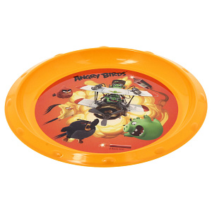 Тарелка 21,5см КОРАЛЛ Сердитые птички DC158-AB 000000000001161920