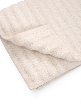 Полотенце махровое 70x130см DE'NASTIA Узкая Волна 500гр молочный хлопок 000000000001194309