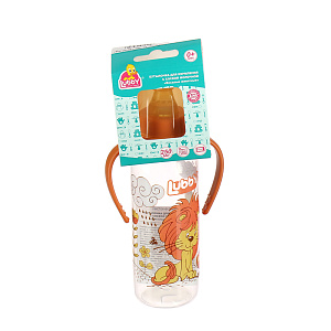 Бутылочка с соской от 0 месяцев Веселые животные Lubby, 250мл 000000000001135404