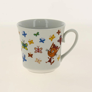 Кружка фарфор 250 мл, Три кота Бабочки,КРС-833 000000000001193704