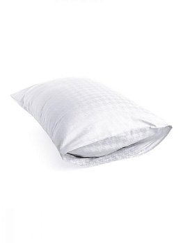 Наволочки 2шт 50х70см DE'NASTIA JQ гусиная лапка сатин белый хлопок 000000000001215826