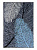Коврик придверный 60x90см LUCKY Перья фрагмент голубой/серый полиэстер 000000000001200462