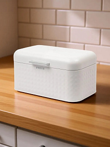 Хлебница 30,5x20x15,5см DE'NASTIA белый углеродистая сталь 000000000001230963