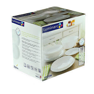 FESTON Набор столовой посуды 19 предметов LUMINARC опал 000000000001061139