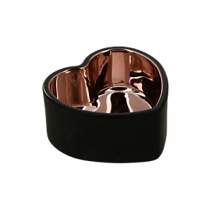 Подсвечник декоративный "Heart" стекло 7,5х3,6см черный/золото R011271 000000000001200389