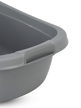 Таз 25л овальный серый полиэтилен 000000000001227320