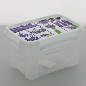 Контейнер для СВЧ 1,1л ПОЛИМЕРБЫТ Лаванда пластик 000000000001151260