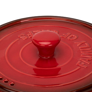 Кастрюля с крышкой 2л MATISSA красный керамика 000000000001224554