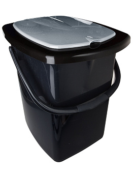 Ведро гигиеническое 22л черный PLAST TEAM PT9080ЧЕРН-6РS 000000000001132531