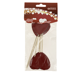 Топеры-сердца, 6 шт.2-0029 000000000001173988