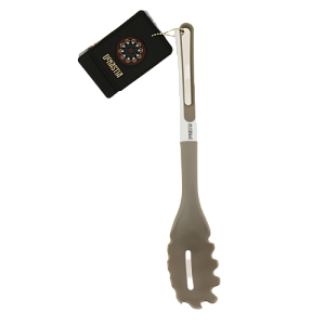 Ложка для спагетти 35x6,5см DE'NASTIA белая/бежевая. Основная часть нейлон 100%. Ручка термопластичная резина 20%, полипропилен 80%. A000017 000000000001205145