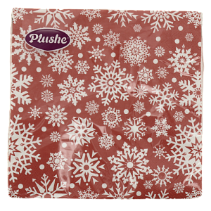 Салфетки бумажные 33 Plushe Метель, трёхслойные 18 листов 19227 000000000001202572