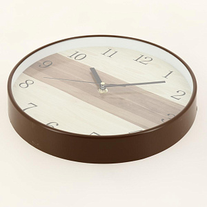 Часы настенные 27х27х4,2см OLAFF полоса тихий ход 152-33043 000000000001205679