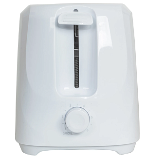 Тостер JVC мощность700Вт, 2ломтика, размер тоста 10х10см, 5степеней поджаривания, термоизолированный корпус, поддон для крошек, отсек для шнура, белый 000000000001220060