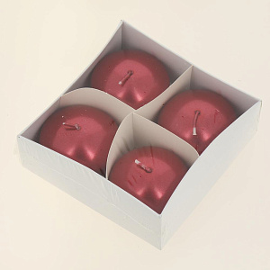 Декоративный  Набор свечей "Металлик" 4 шт. 50гр. (микс)R010700 000000000001196383