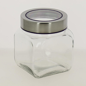Емкость для хранения 700мл ESPRADO FIESTA завинчивающаяся крышка с окном стекло 000000000001189846