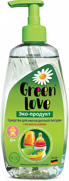 Средство для мытья детской посуды 500мл GREEN LOVE 000000000001182766