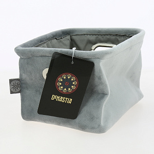 Органайзер для хранения 21x13x17см DE'NASTIA серый велюр полиэстер 000000000001210421