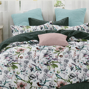 КПБ 1,5сп Любовь и жизнь поплин, 100% хлопок, плотность 115гр., (наволочки 2шт 70*70, простынь 150*215, пододеяльник 145*215) арт. 28382/1,5 000000000001202025