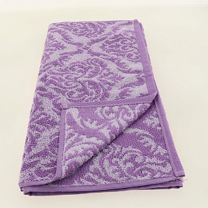 Махровое полотенце Изабелла 50*90 фиолет, Россия, 100% хлопок. Полотенца пестротканые, жаккардовые, 420 гр/кв.м 107994 000000000001196798